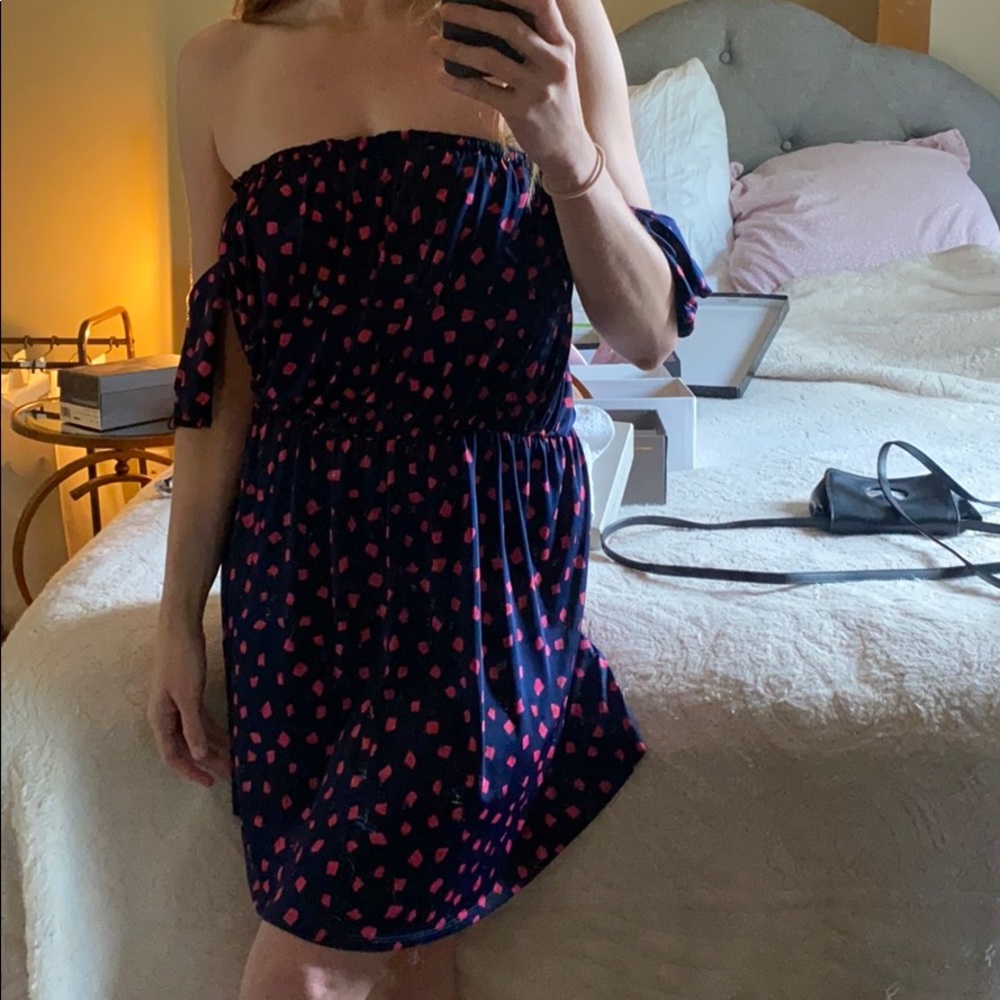 Never worn blue and pink dress